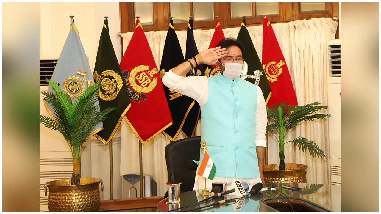The Minister of State for Home Affairs Receives Salute From The e-PoP Online